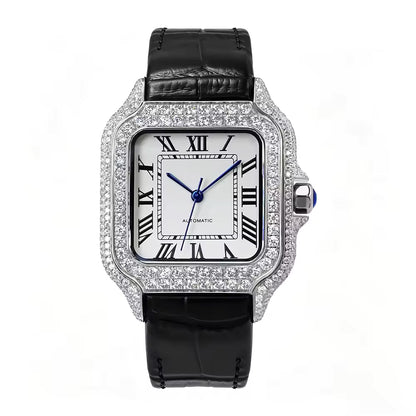Seiko Mod Cartier Santos Full Iced VVS1 — Esfera de Color