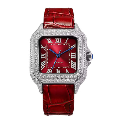 Seiko Mod Cartier Santos Full Iced VVS1 — Esfera de Color